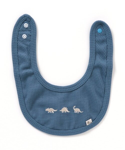 apres les cours（アプレレクール）の「きょうりゅう刺繍スタイ（スタイ/よだれかけ・キッズ・ブルー/アイボリー/ミント・90）」の3枚目の写真