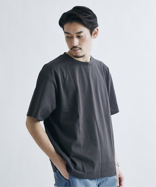 JOURNAL STANDARD（ジャーナルスタンダード）の「【汗染み防止 / UVカット】USAコットン ヘビーウェイト Tシャツ（Tシャツ/カットソー・メンズ・ホワイト/クリアブラック/ライトグレー/ライトグリーン/イエロー・SMALL/MEDIUM/LARGE/X-LARGE）」の11枚目の写真