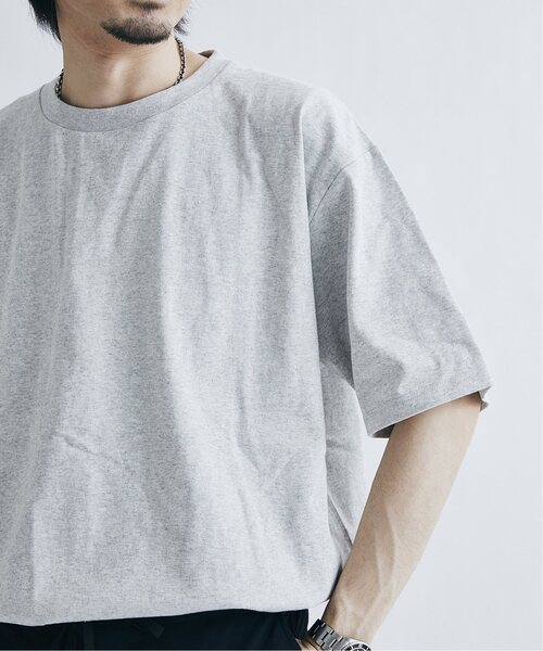 JOURNAL STANDARD（ジャーナルスタンダード）の「【汗染み防止 / UVカット】USAコットン ヘビーウェイト Tシャツ（Tシャツ/カットソー・メンズ・ホワイト/クリアブラック/ライトグレー/ライトグリーン/イエロー・SMALL/MEDIUM/LARGE/X-LARGE）」の15枚目の写真