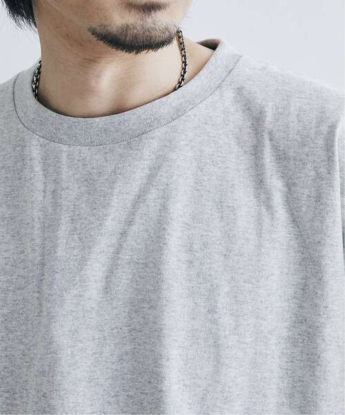 JOURNAL STANDARD（ジャーナルスタンダード）の「【汗染み防止 / UVカット】USAコットン ヘビーウェイト Tシャツ（Tシャツ/カットソー・メンズ・ホワイト/クリアブラック/ライトグレー/ライトグリーン/イエロー・SMALL/MEDIUM/LARGE/X-LARGE）」の16枚目の写真