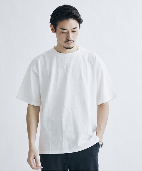 JOURNAL STANDARD（ジャーナルスタンダード）の「【汗染み防止 / UVカット】USAコットン ヘビーウェイト Tシャツ（Tシャツ/カットソー・メンズ・ホワイト/クリアブラック/ライトグレー/ライトグリーン/イエロー・SMALL/MEDIUM/LARGE/X-LARGE）」の19枚目の写真