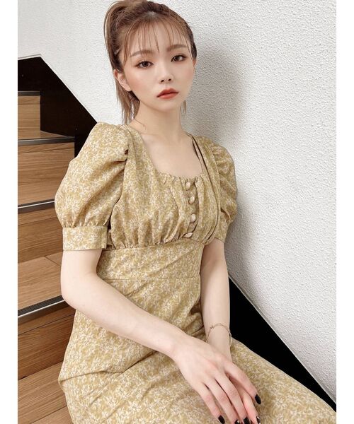 RESEXXY（リゼクシー）の「パフスリーブマーメイドワンピース（ワンピース・レディース・ブラック/ピンク/アイボリー/その他1・FREE）」の12枚目の写真