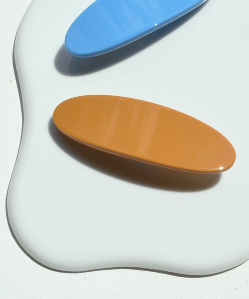 GOLDY（ゴールディ）の「ワイド オーバル アセチ バレッタ（バレッタ/ヘアクリップ・レディース・グリーン/ターコイズブルー/オレンジ/その他1・FREE）」の4枚目の写真