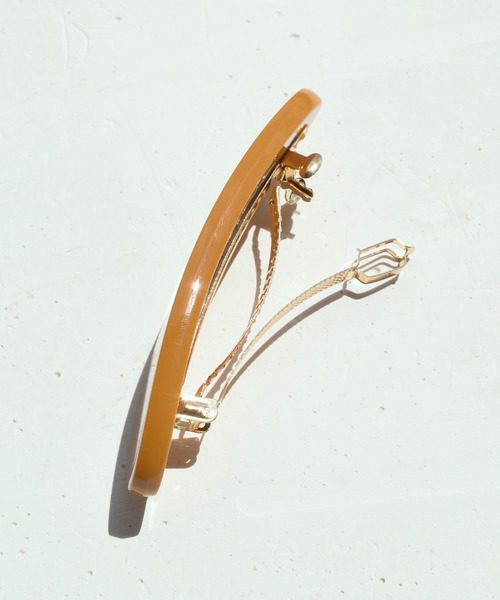 GOLDY（ゴールディ）の「ワイド オーバル アセチ バレッタ（バレッタ/ヘアクリップ・レディース・グリーン/ターコイズブルー/オレンジ/その他1・FREE）」の5枚目の写真