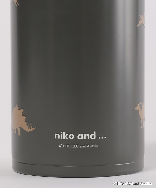 niko and...（ニコアンド）の「【ジュラシック・ワールド】コラボステンレスボトル/容量480ml（グラス/マグカップ/タンブラー・レディース・グレー/オフホワイト・0）」の4枚目の写真