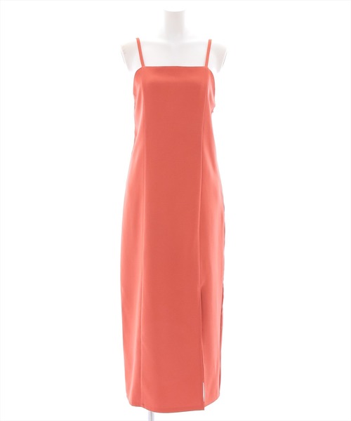 clear（クリア）の「スリットストレートジャンスカ（ワンピース・レディース・ブラック/ダークオレンジ/ブルー/テラコッタ/グリーン/マスタード・F）」の3枚目の写真