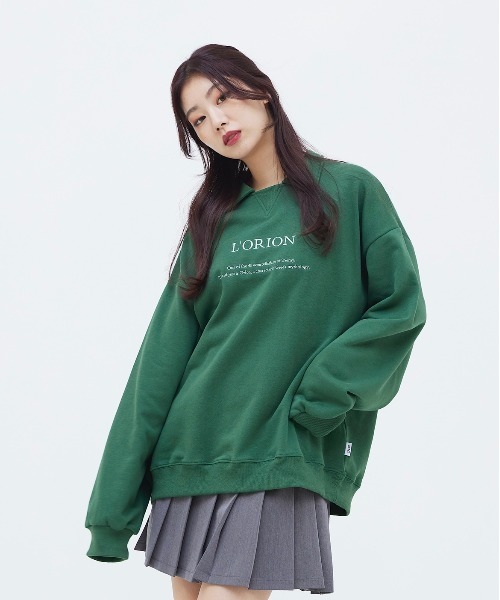 17HR（セブンティーンアワーズ）の「ロゴ刺繍スウェット（スウェット・レディース・イエロー/グリーン/ブルー・FREE）」の2枚目の写真