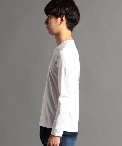 HIDEAWAYS NICOLE(ハイダウェイニコル)の「ダブルシルケットロゴプリント長袖Tシャツ(Tシャツ/カットソー・メンズ・ホワイト/ホワイト系その他/ブラック系その他/ブラック・MEDIUM/LARGE/X-LARGE/XX-LARGE)」の10枚目の写真