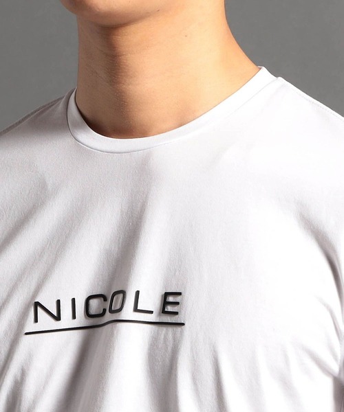 HIDEAWAYS NICOLE(ハイダウェイニコル)の「ダブルシルケットロゴプリント長袖Tシャツ(Tシャツ/カットソー・メンズ・ホワイト/ホワイト系その他/ブラック系その他/ブラック・MEDIUM/LARGE/X-LARGE/XX-LARGE)」の11枚目の写真
