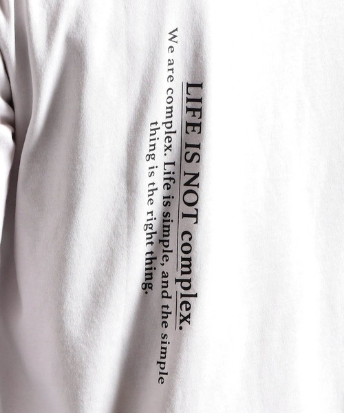 HIDEAWAYS NICOLE(ハイダウェイニコル)の「ダブルシルケットロゴプリント長袖Tシャツ(Tシャツ/カットソー・メンズ・ホワイト/ホワイト系その他/ブラック系その他/ブラック・MEDIUM/LARGE/X-LARGE/XX-LARGE)」の15枚目の写真
