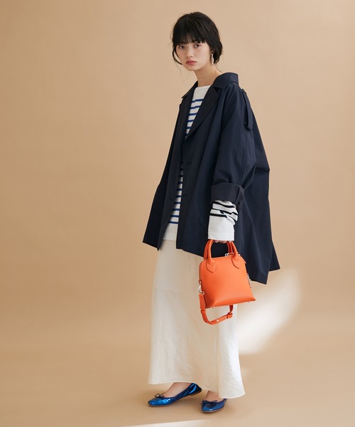 ADAM ET ROPE'(アダムエロペ)の「【ZOZO限定】フェイクレザーMINIボストンバッグ(ボストンバッグ・レディース・オレンジ/グリーン/オフホワイト/キャメル/ブラック・FREE)」の19枚目の写真