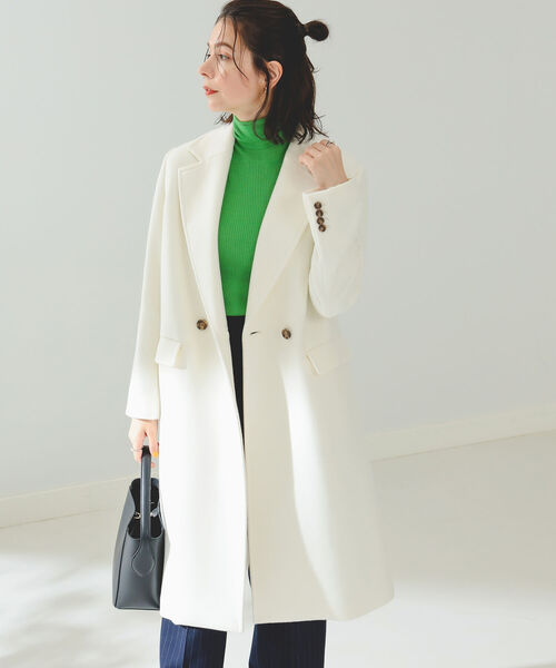 B:MING by BEAMS（ビーミングバイビームス）の「B:MING by BEAMS / ダブル チェスターコート（チェスターコート・レディース・ブラック/ベージュ/オフホワイト/ブルー・SMALL/MEDIUM/LARGE）」の8枚目の写真