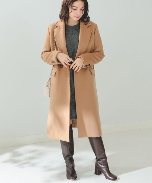 B:MING by BEAMS（ビーミングバイビームス）の「B:MING by BEAMS / ダブル チェスターコート（チェスターコート・レディース・ブラック/ベージュ/オフホワイト/ブルー・SMALL/MEDIUM/LARGE）」の15枚目の写真