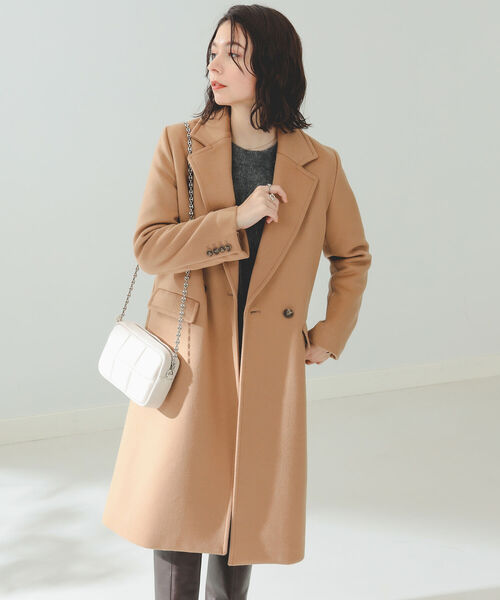 B:MING by BEAMS（ビーミングバイビームス）の「B:MING by BEAMS / ダブル チェスターコート（チェスターコート・レディース・ブラック/ベージュ/オフホワイト/ブルー・SMALL/MEDIUM/LARGE）」の17枚目の写真