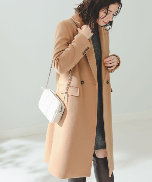 B:MING by BEAMS（ビーミングバイビームス）の「B:MING by BEAMS / ダブル チェスターコート（チェスターコート・レディース・ブラック/ベージュ/オフホワイト/ブルー・SMALL/MEDIUM/LARGE）」の18枚目の写真