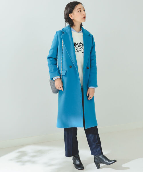 B:MING by BEAMS（ビーミングバイビームス）の「B:MING by BEAMS / ダブル チェスターコート（チェスターコート・レディース・ブラック/ベージュ/オフホワイト/ブルー・SMALL/MEDIUM/LARGE）」の19枚目の写真