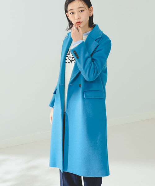 B:MING by BEAMS（ビーミングバイビームス）の「B:MING by BEAMS / ダブル チェスターコート（チェスターコート・レディース・ブラック/ベージュ/オフホワイト/ブルー・SMALL/MEDIUM/LARGE）」の21枚目の写真