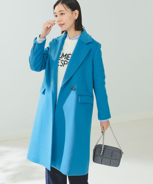 B:MING by BEAMS（ビーミングバイビームス）の「B:MING by BEAMS / ダブル チェスターコート（チェスターコート・レディース・ブラック/ベージュ/オフホワイト/ブルー・SMALL/MEDIUM/LARGE）」の22枚目の写真