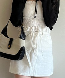 fiere（フィエール）の「台形デニムミニスカート（デニムスカート）」