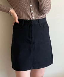 fiere（フィエール）の「台形デニムミニスカート（デニムスカート）」