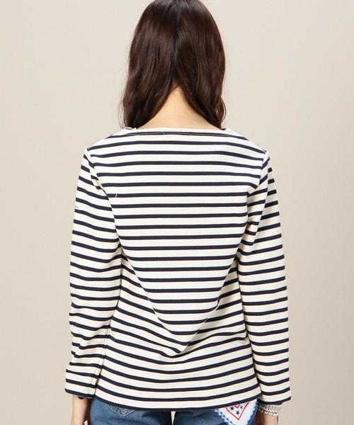 ORCIVAL（オーシバル）の「BYBC ORCIVAL ボーダーカットソー（Tシャツ/カットソー・レディース・オフホワイト/ネイビー・1）」の3枚目の写真