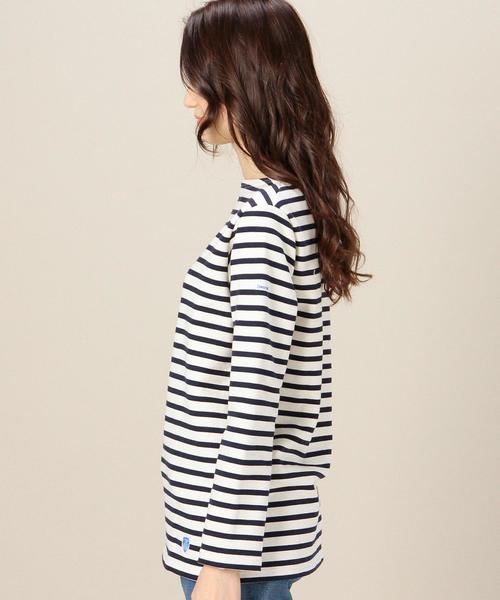 ORCIVAL（オーシバル）の「BYBC ORCIVAL ボーダーカットソー（Tシャツ/カットソー・レディース・オフホワイト/ネイビー・1）」の4枚目の写真