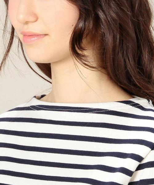 ORCIVAL（オーシバル）の「BYBC ORCIVAL ボーダーカットソー（Tシャツ/カットソー・レディース・オフホワイト/ネイビー・1）」の5枚目の写真