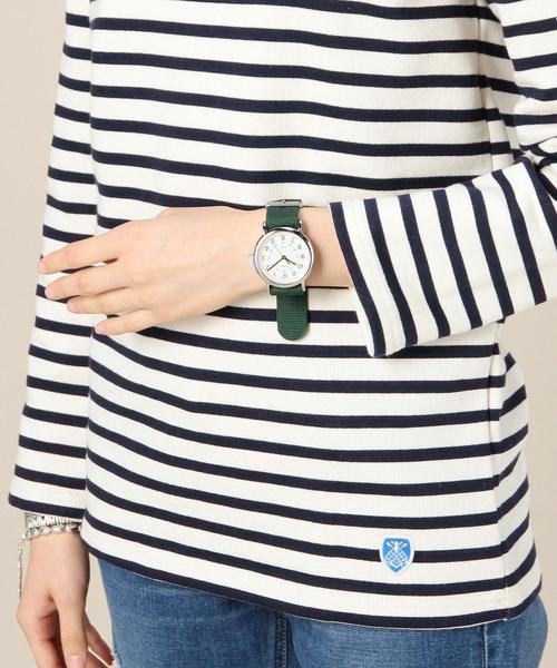 ORCIVAL（オーシバル）の「BYBC ORCIVAL ボーダーカットソー（Tシャツ/カットソー・レディース・オフホワイト/ネイビー・1）」の6枚目の写真