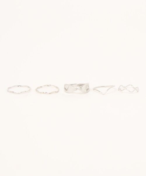 VENCEEXCHANGE(ヴァンスエクスチェンジ)の「ネジリリング5セット(リング・レディース・Silver/GOLD ・FREE)」の10枚目の写真