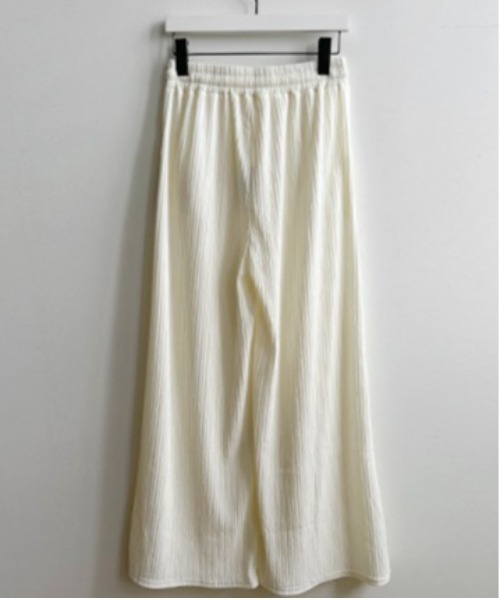 NANING9（ナンニング）の「NANING9 バンディングプリーツワイドパンツ（その他パンツ・レディース・ブラック/ベージュ/ピンク/クリーム・FREE）」の12枚目の写真