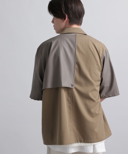 HARE（ハレ）の「レザーキリカエトレンチシャツ(HARE)（シャツ