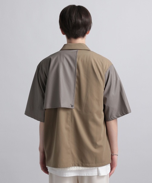 HARE（ハレ）の「レザーキリカエトレンチシャツ(HARE)（シャツ