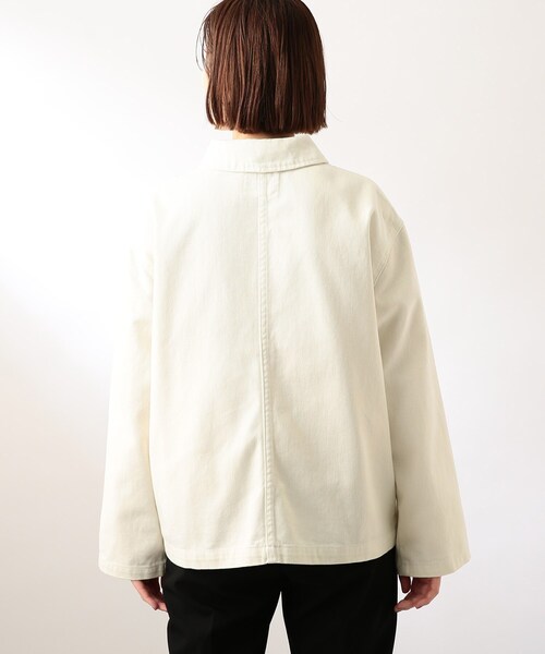 THE SHOP TK (ザ ショップ ティーケー )の「◆デニムチャイナジャケット(デニムジャケット・レディース・ネイビー/オフホワイト・12)」の8枚目の写真