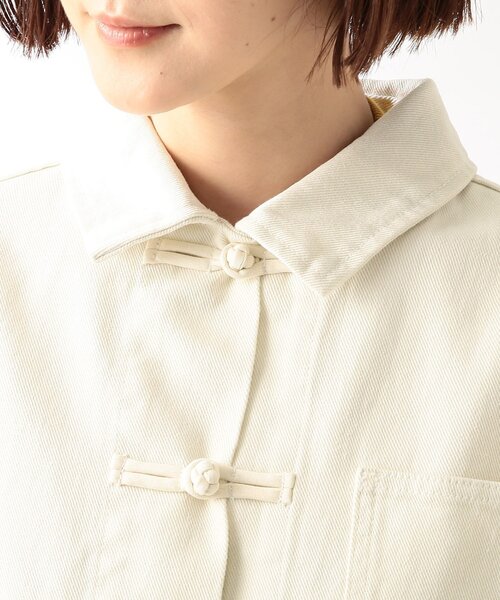THE SHOP TK (ザ ショップ ティーケー )の「◆デニムチャイナジャケット(デニムジャケット・レディース・ネイビー/オフホワイト・12)」の9枚目の写真