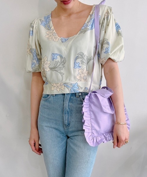 Vicente（ヴィセンテ）の「Vicente petal bag（ショルダーバッグ・レディース・ホワイト/グリーン/ネイビー/パープル/イエロー・FREE）」の21枚目の写真