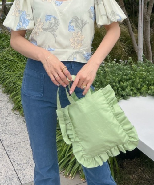 Vicente（ヴィセンテ）の「Vicente petal bag（ショルダーバッグ・レディース・ホワイト/グリーン/ネイビー/パープル/イエロー・FREE）」の15枚目の写真