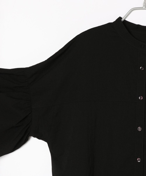 LOWRYS FARM(ローリーズファーム)の「バンドカラーフリルシャツ 123105(シャツ/ブラウス・レディース・ブラック/アイボリー/ブルー/グリーン・FREE)」の12枚目の写真