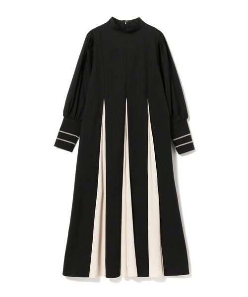 Ray BEAMS（レイビームス）の「RBS / 配色 タック プリーツ ワンピース（ワンピース・レディース・ブラック/ブルー系その他3・ONE SIZE）」の4枚目の写真