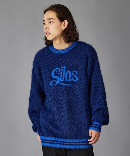 SILAS(サイラス)の「SHAGGY KNIT SWEATER(ニット/セーター・メンズ・ブラック/ネイビー/グリーン・M/L/XL)」の12枚目の写真
