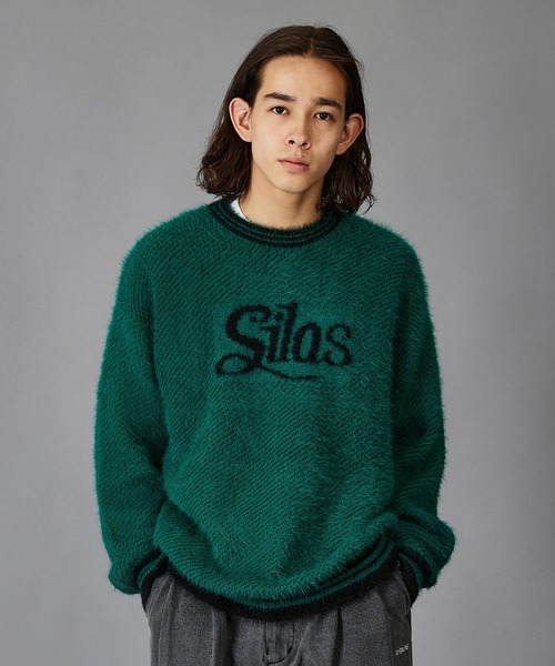SILAS(サイラス)の「SHAGGY KNIT SWEATER(ニット/セーター・メンズ・ブラック/ネイビー/グリーン・M/L/XL)」の21枚目の写真