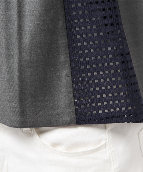 ROSE BUD（ローズバッド）の「LBL-15122 SLV-LESS SIDE MESH P/O（シャツ/ブラウス・レディース・グレー/ネイビー・ONE SIZE）」の11枚目の写真