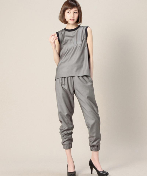 ROSE BUD（ローズバッド）の「LBL-15122 SLV-LESS SIDE MESH P/O（シャツ/ブラウス・レディース・グレー/ネイビー・ONE SIZE）」の12枚目の写真