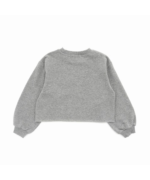 JENNI love（ジェニィラブ）の「ロゴ刺繍ショート丈トレーナー（スウェット・キッズ・ブラック/ラベンダー/グレー・130cm/160cm/140cm/150cm）」の6枚目の写真