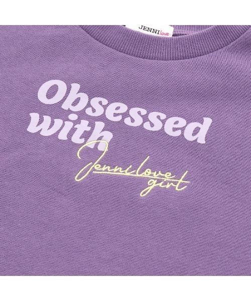 JENNI love（ジェニィラブ）の「ロゴ刺繍ショート丈トレーナー（スウェット・キッズ・ブラック/ラベンダー/グレー・130cm/160cm/140cm/150cm）」の11枚目の写真
