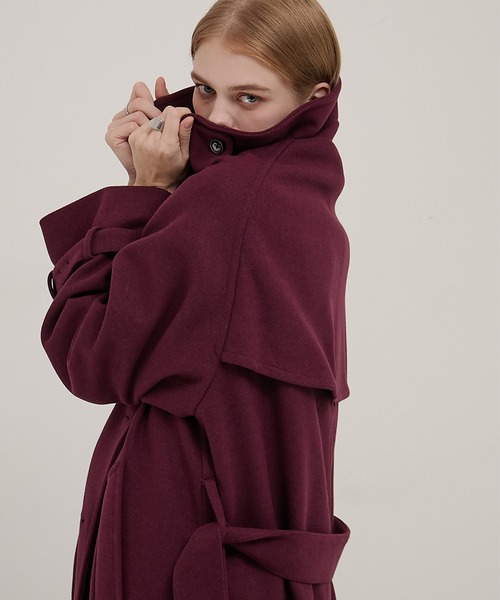 *エリカ* オーダーページ 2WAYオーバーサイズメルトンダブルヨークラグラントレンチコート