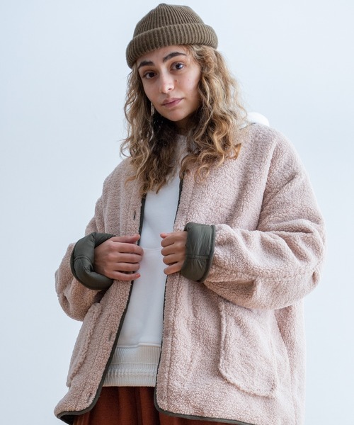Universal Style Wear(ユニバーサルスタイルウェア)の「Universal Style Wear リバーシブル ライナー コート(ノーカラーコート・メンズ・ブラック×ブラック/チャコールグレー/カーキ/オレンジ・MEDIUM/LARGE/X-LARGE)」の18枚目の写真
