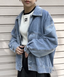 one way | ビッグシルエットデニムジャケット(デニムジャケット)
