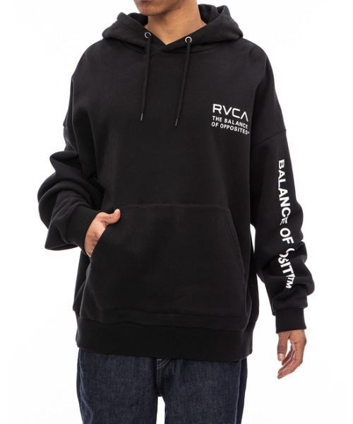 RVCA(ルーカ)の「RVCA メンズ MANIC HOODIE パーカー【2022年秋冬モデル】/ルーカプルオーバーバックプリントパーカー(パーカー・メンズ・ブラック/ホワイト/ベージュ・X-LARGE/SMALL/LARGE/MEDIUM)」の7枚目の写真