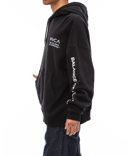 RVCA(ルーカ)の「RVCA メンズ MANIC HOODIE パーカー【2022年秋冬モデル】/ルーカプルオーバーバックプリントパーカー(パーカー・メンズ・ブラック/ホワイト/ベージュ・X-LARGE/SMALL/LARGE/MEDIUM)」の8枚目の写真