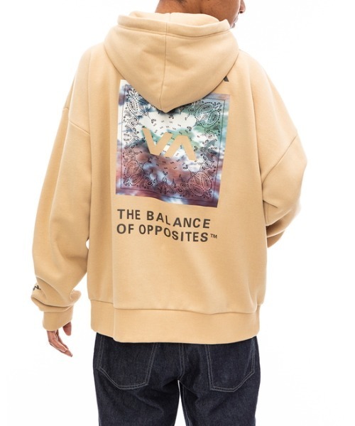 RVCA(ルーカ)の「RVCA メンズ MANIC HOODIE パーカー【2022年秋冬モデル】/ルーカプルオーバーバックプリントパーカー(パーカー・メンズ・ブラック/ホワイト/ベージュ・X-LARGE/SMALL/LARGE/MEDIUM)」の20枚目の写真